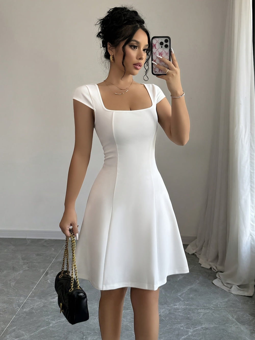 Luna Elan Fitted Mini Dress