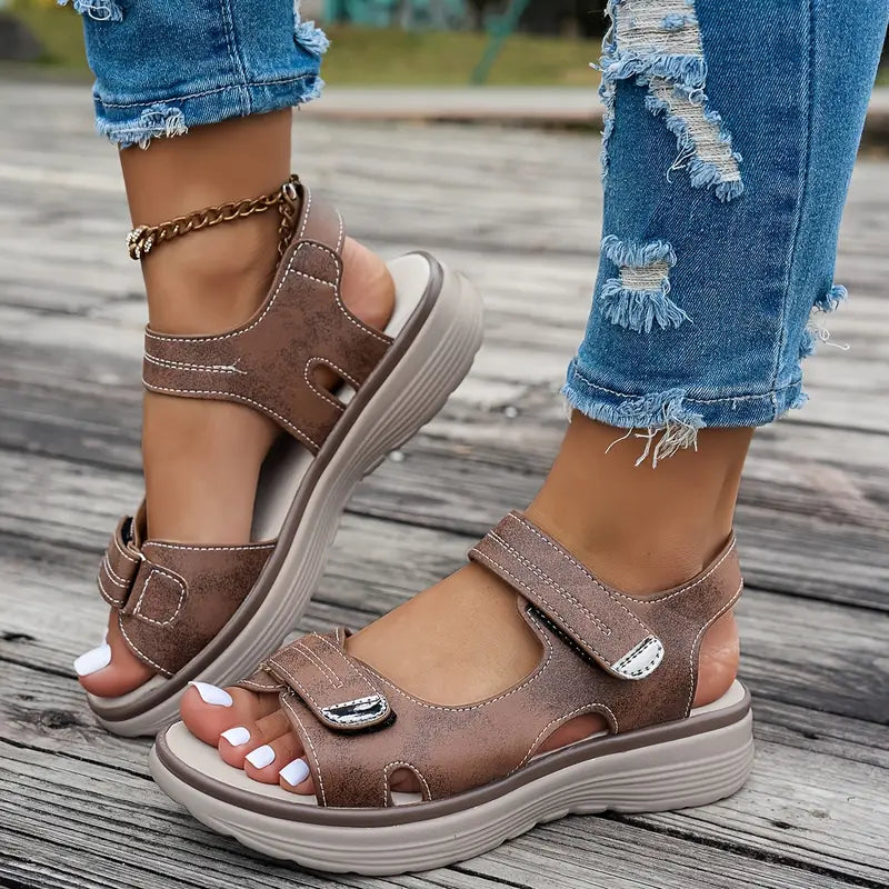 Alia Comfort Wedge Sandals with Ankle Strap
