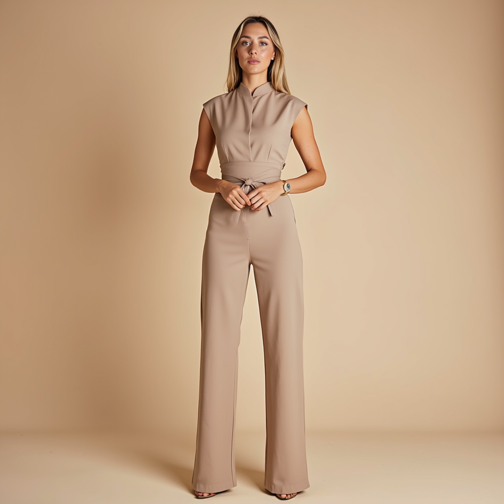 Aurelia Flowy Sleeveless Loose Fit Casual Jumpsuit