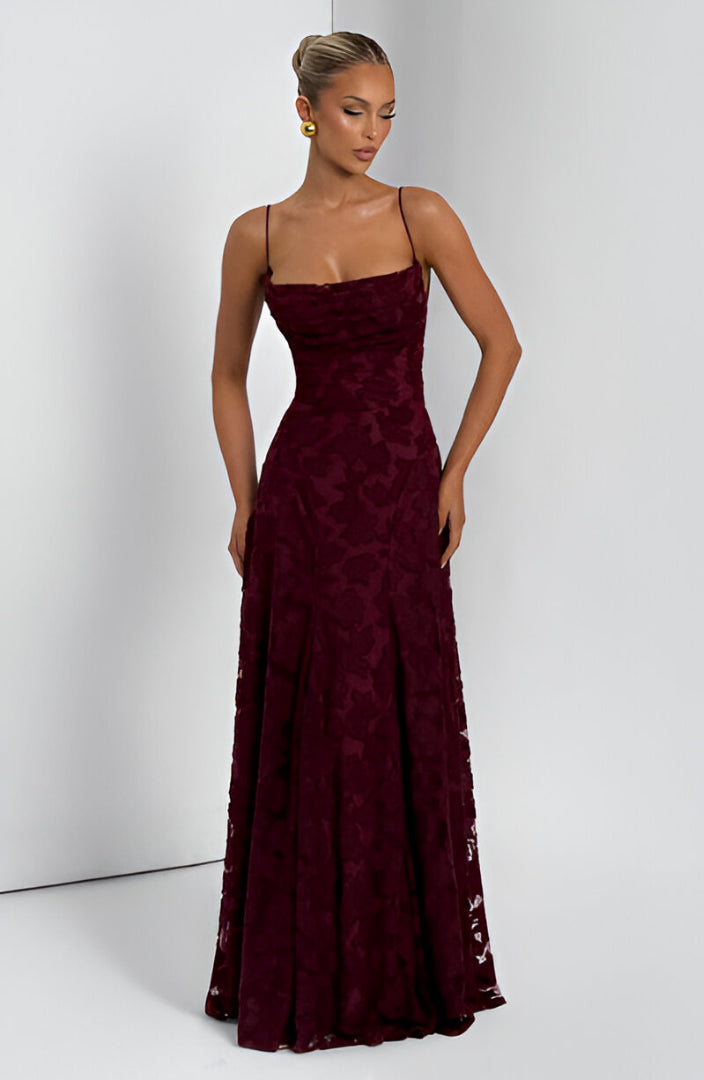 Francisa Lace Corset Maxi Dress