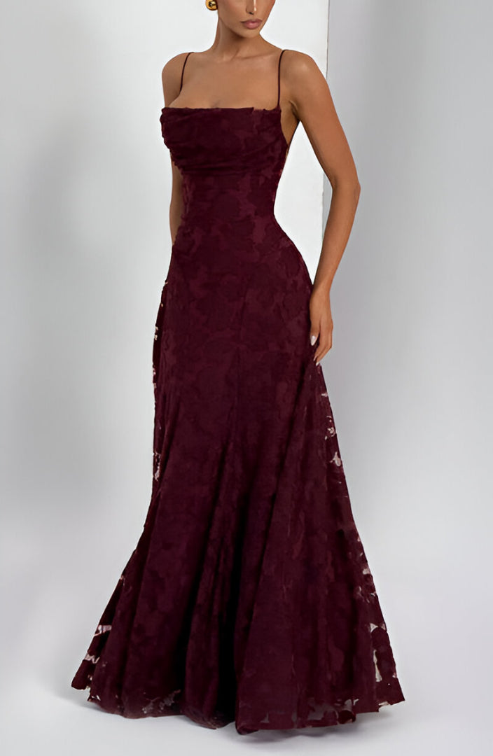 Francisa Lace Corset Maxi Dress