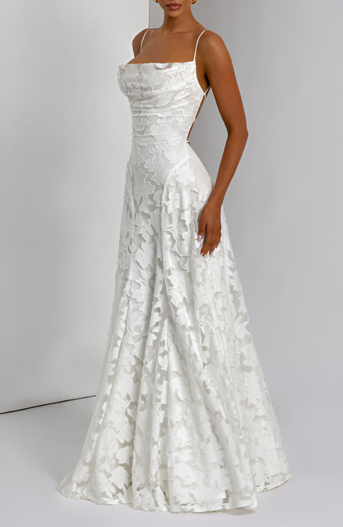 Francisa Lace Corset Maxi Dress