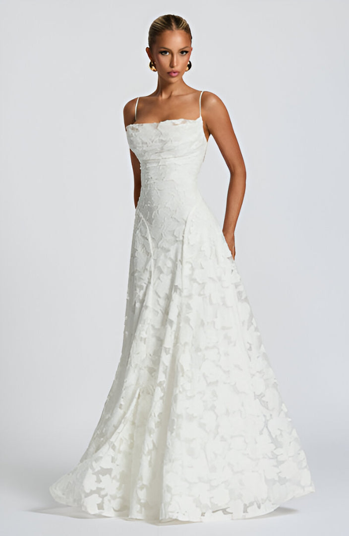 Francisa Lace Corset Maxi Dress
