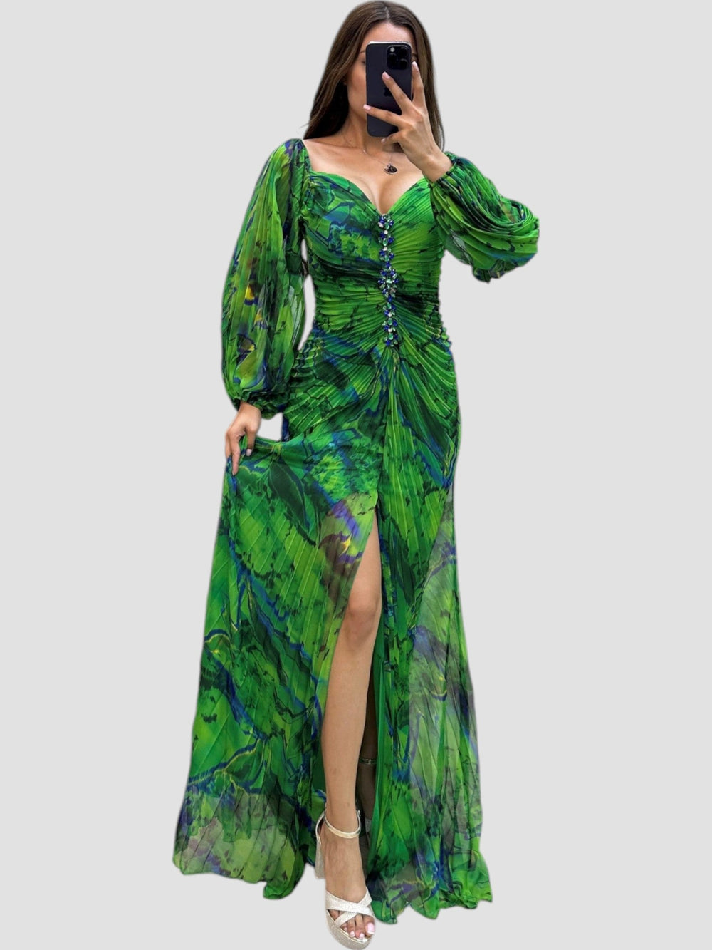 Corinne Pleated Dress
