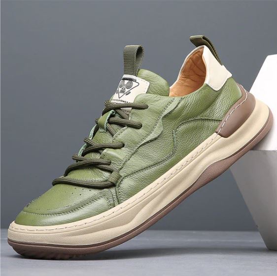 Stefano Premium Calfskin Faux Leather Casual Shoes