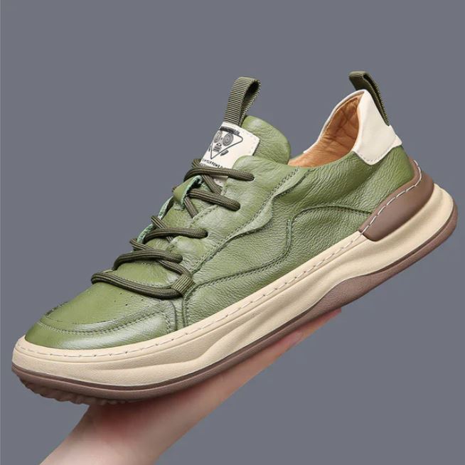 Stefano Premium Calfskin Faux Leather Casual Shoes