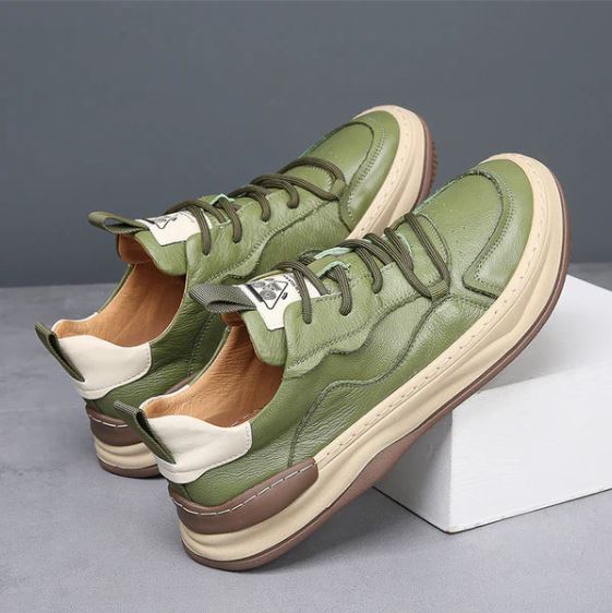 Stefano Premium Calfskin Faux Leather Casual Shoes