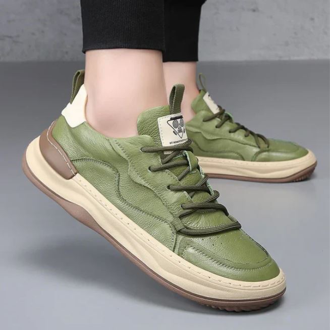 Stefano Premium Calfskin Faux Leather Casual Shoes