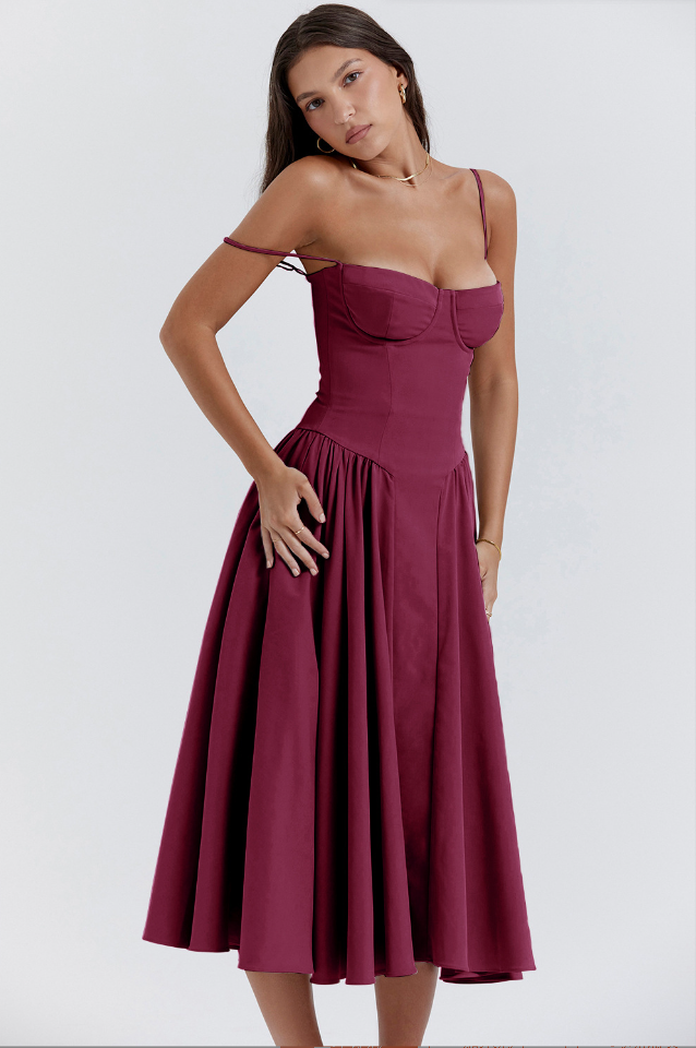Michaela Sleeveless Midi Dress