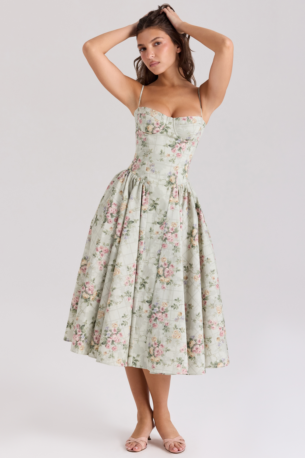 Coralie Florales Korsettkleid
