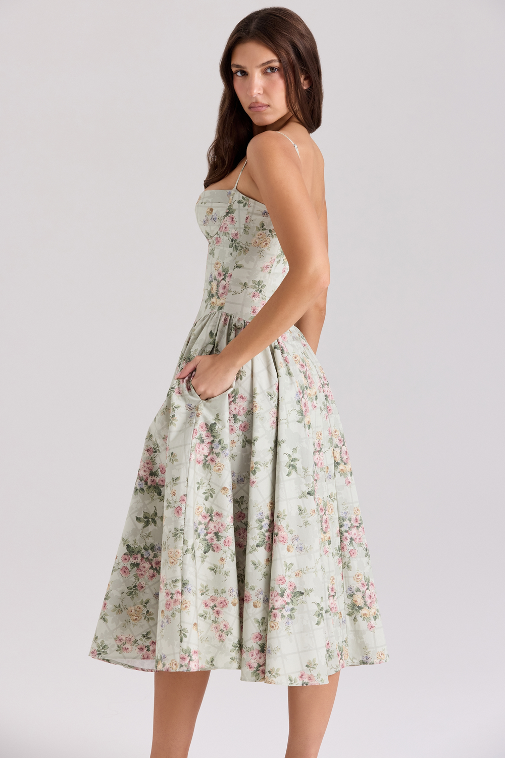 Coralie Florales Korsettkleid