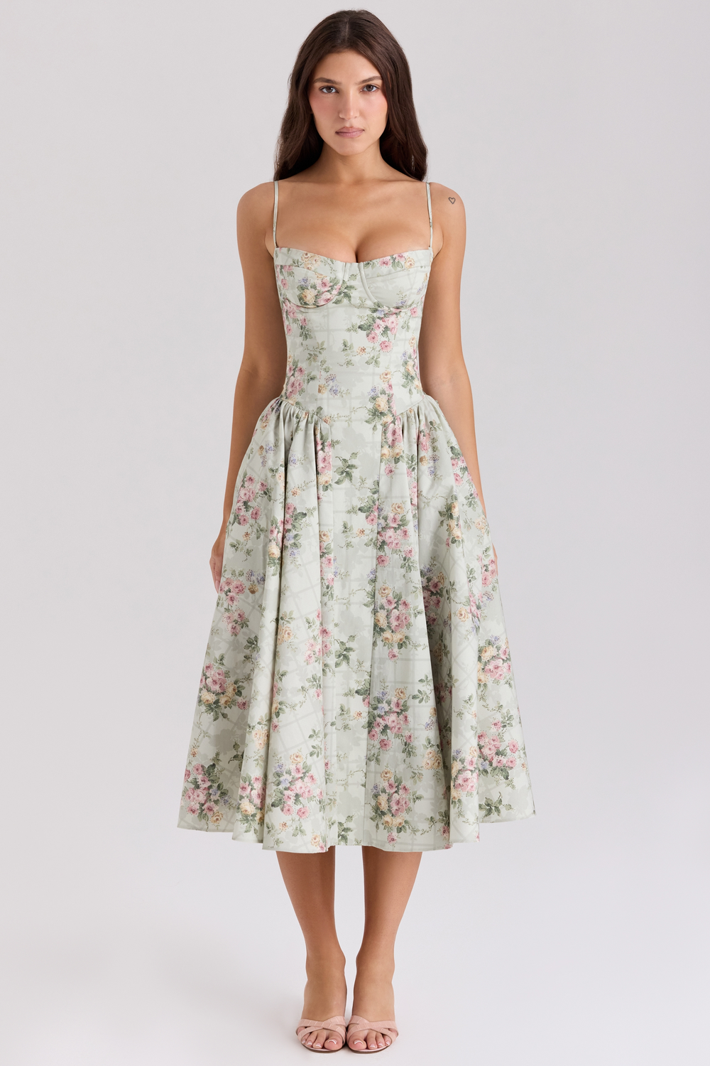Coralie Florales Korsettkleid