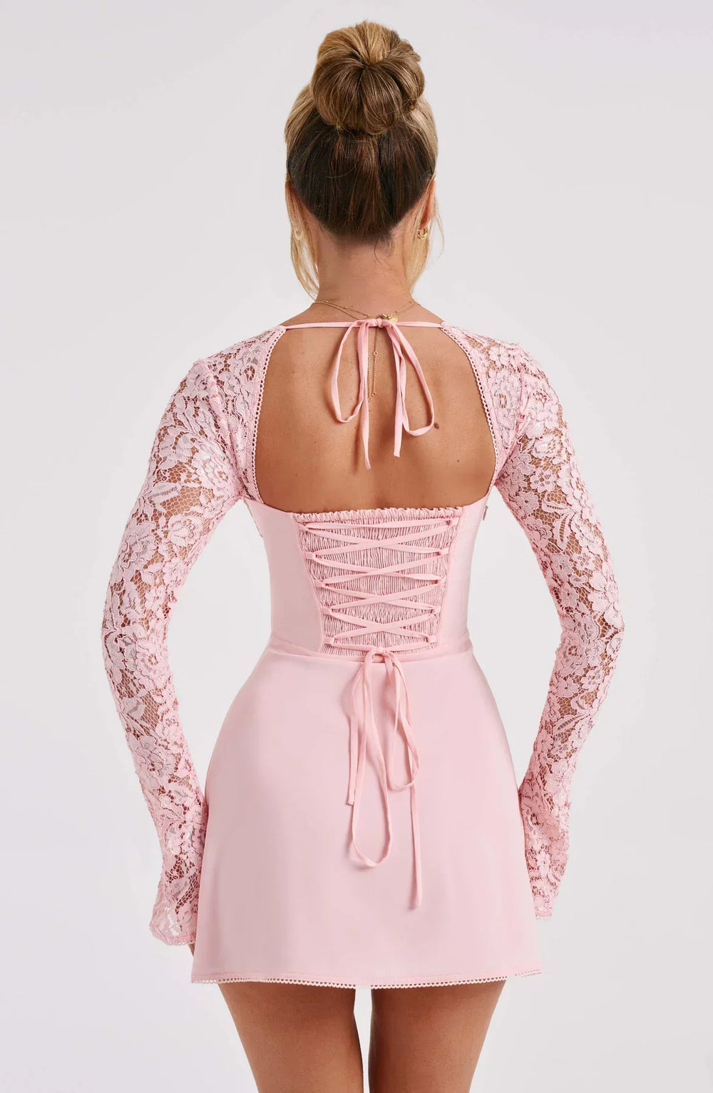 Qiana Ruched Mini Dress