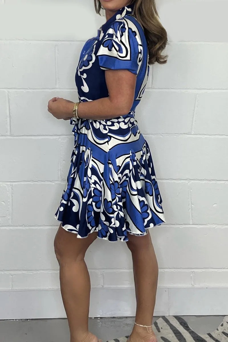 Isha Floral Print Short Dress for Everyday Occasions