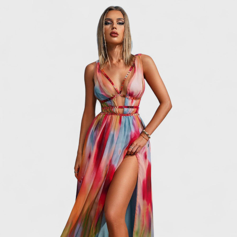 Elisara Handbemaltes Maxi Dress