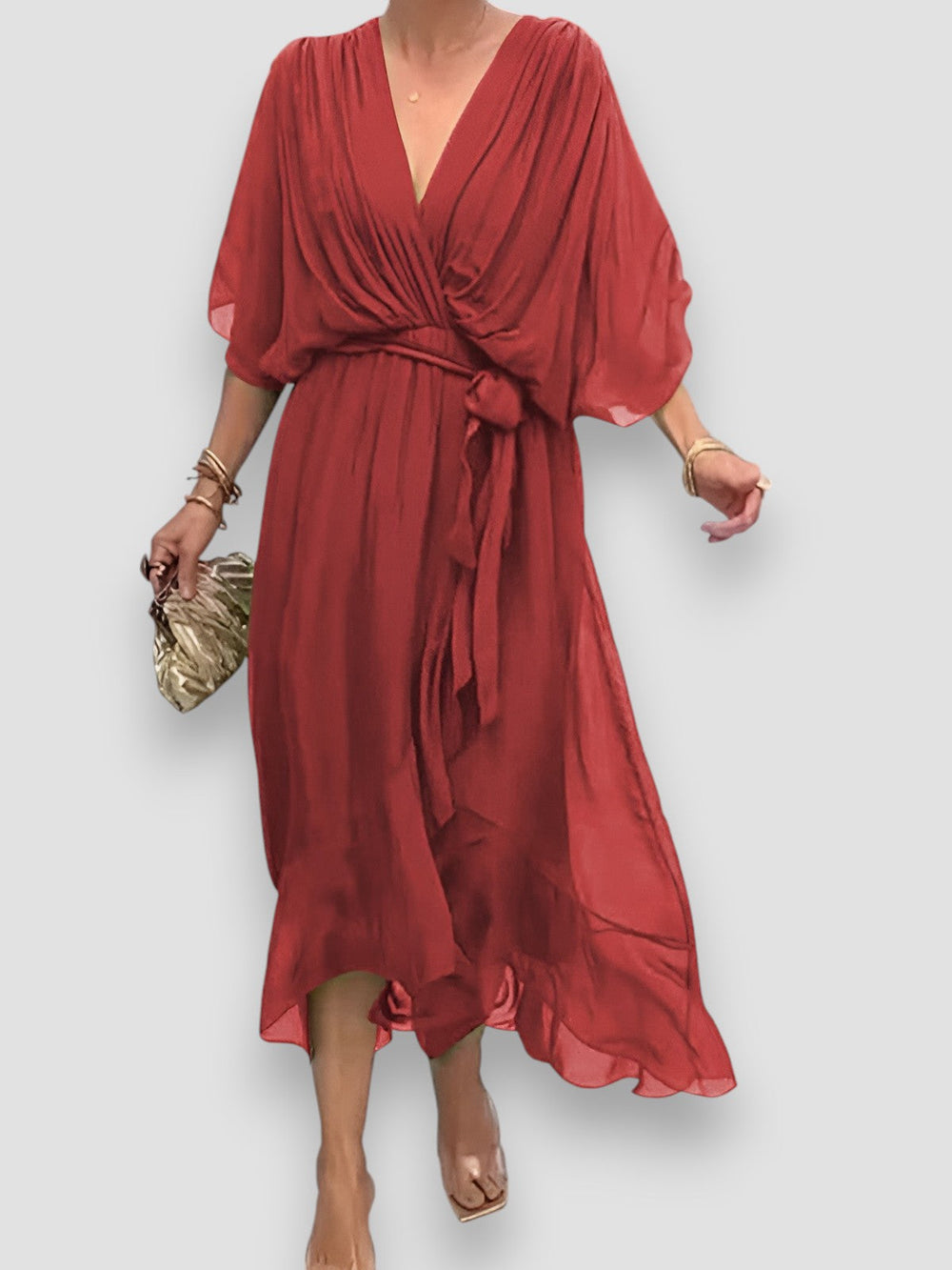 Carmen V-Neck Dress