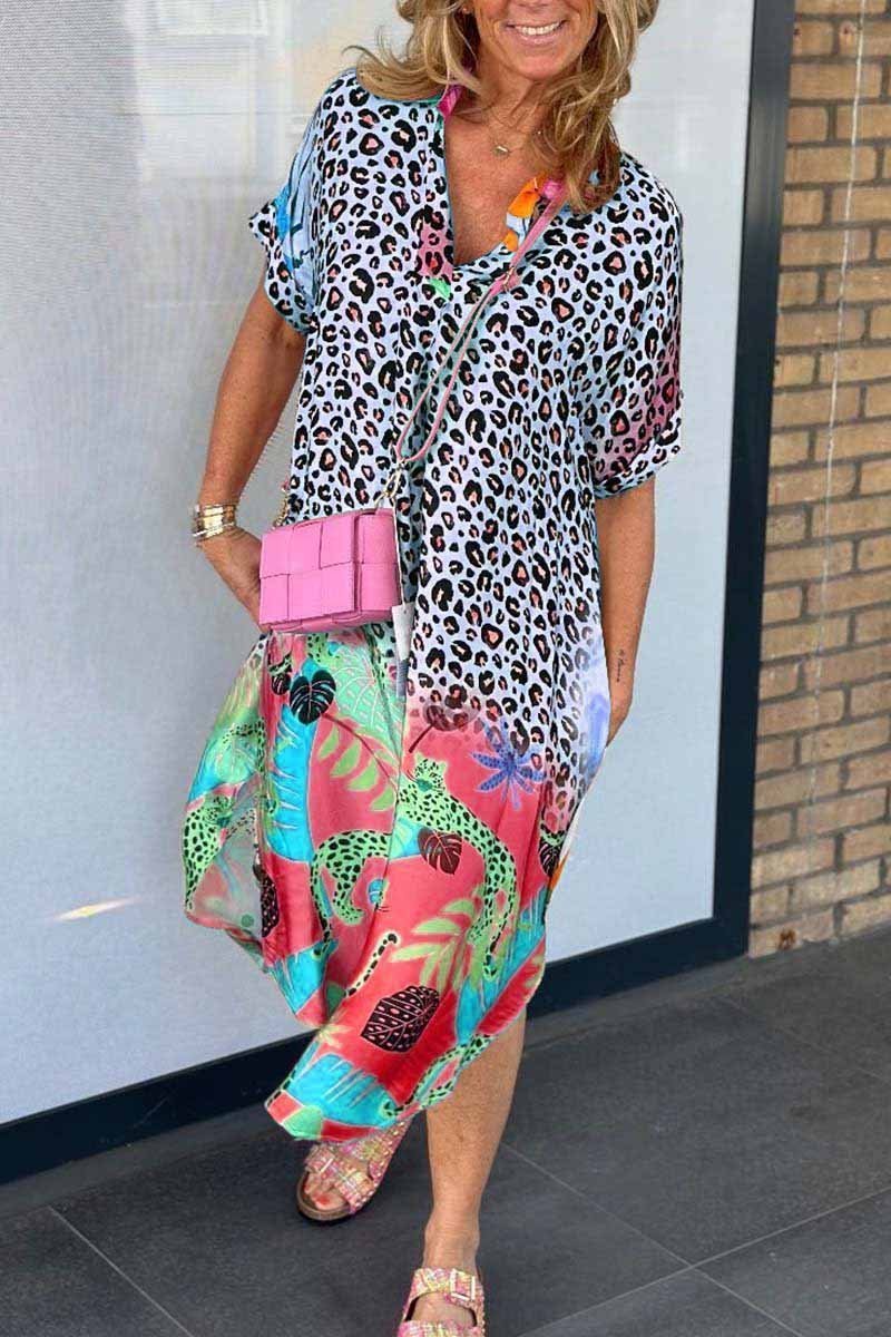 Amara Relaxed Fit Leopard Print Dress