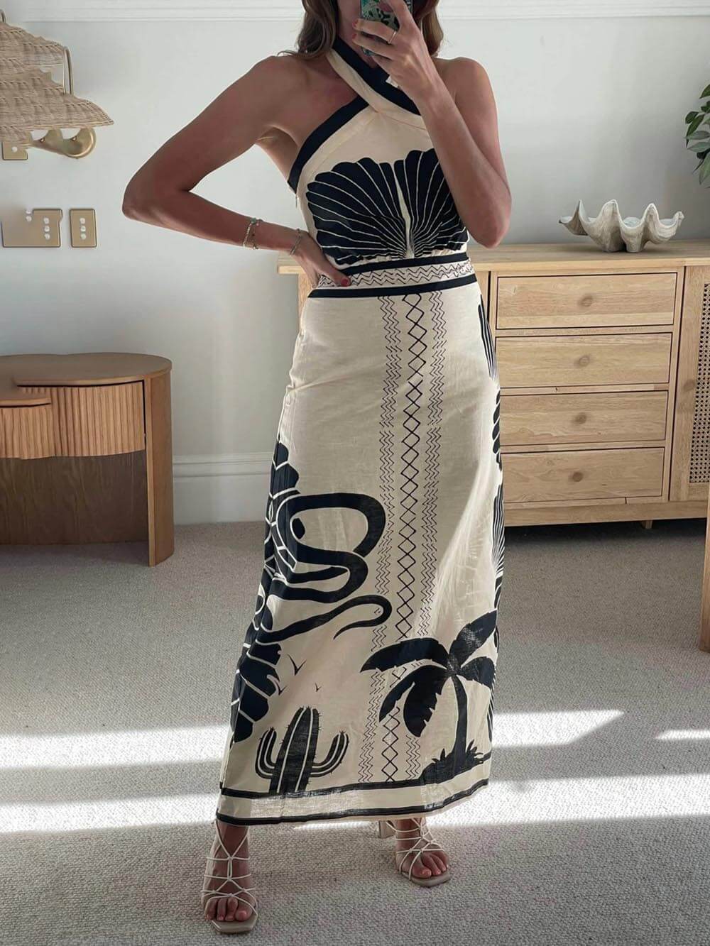 Elegantes Maxi Dress Halter