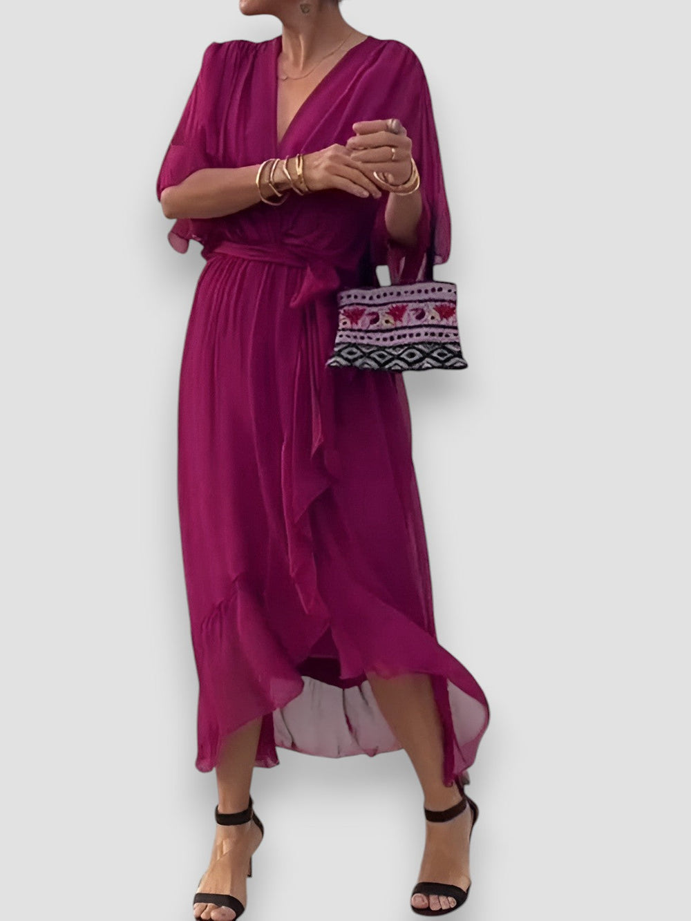 Carmen V-Neck Dress