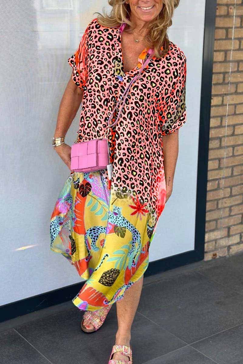 Amara Relaxed Fit Leopard Print Dress