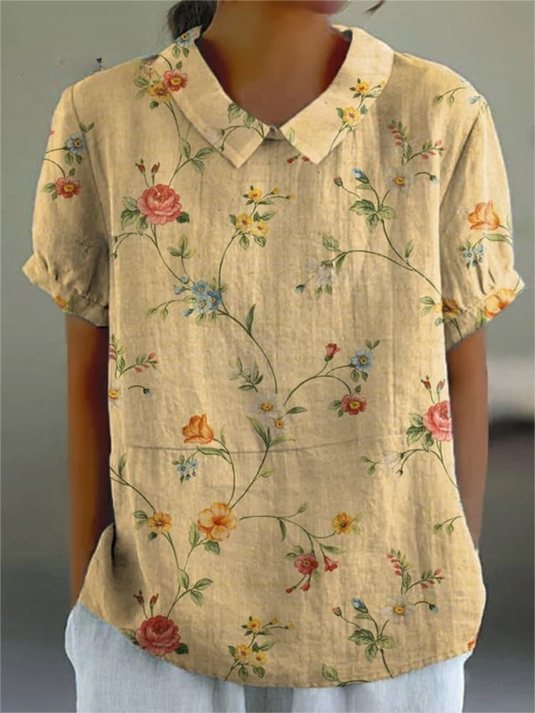 Karla Retro Floral Linen