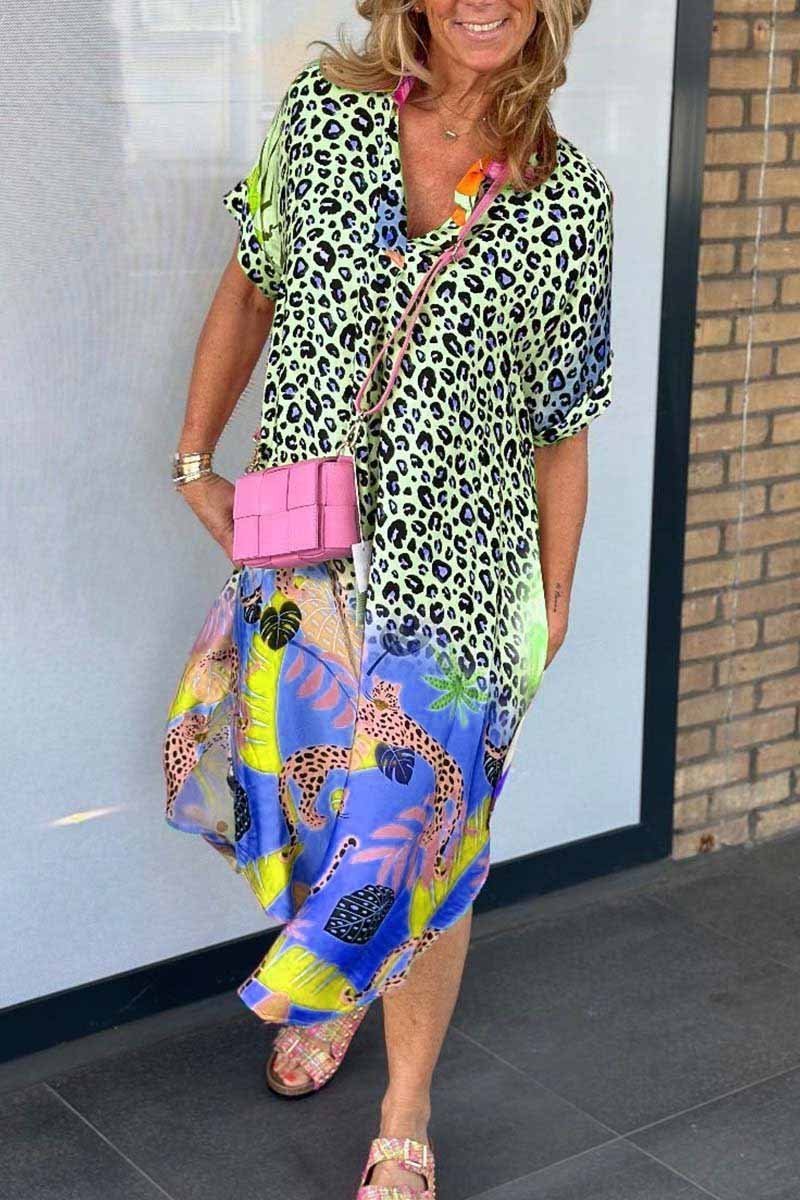 Amara Relaxed Fit Leopard Print Dress