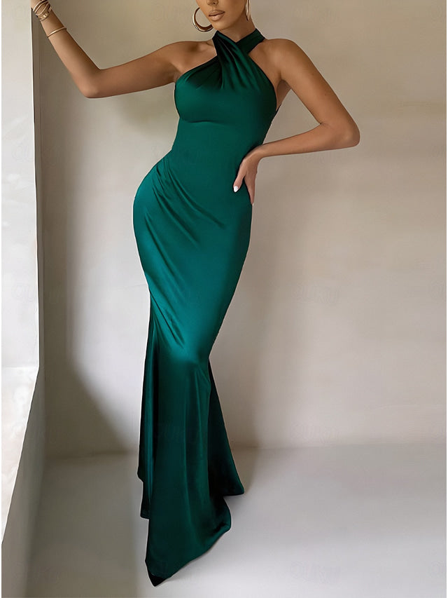 Solenyra Neckholder-Maxikleid