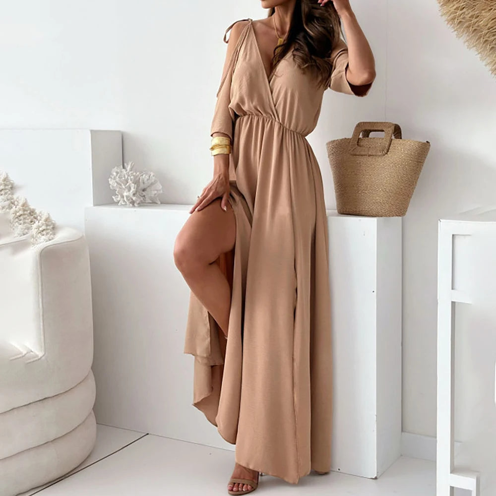 Sienna Side-Slit Elegant Dress