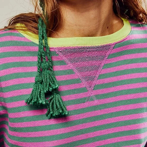 Helen Striped Oversized Coastal Sweater