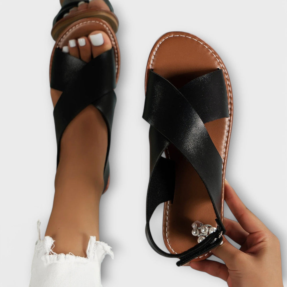 Inga Strappy Buckle Summer Adjustable-Strap Sandals