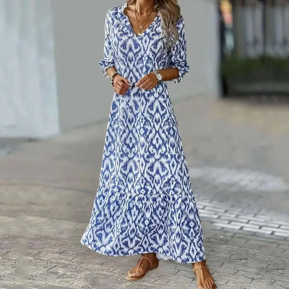 VanDeZaar Flowy V-Neck Summer Dress