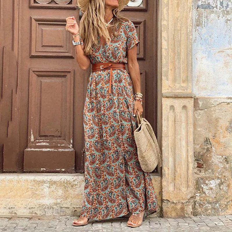 Mabel Boho Ibiza Maxi Dress