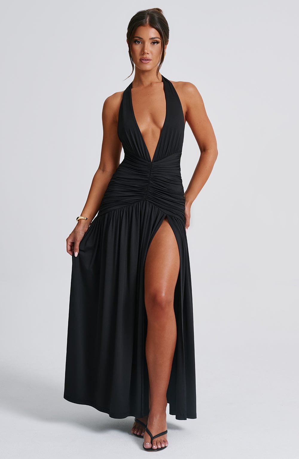 Solene Draped Maxi Dress
