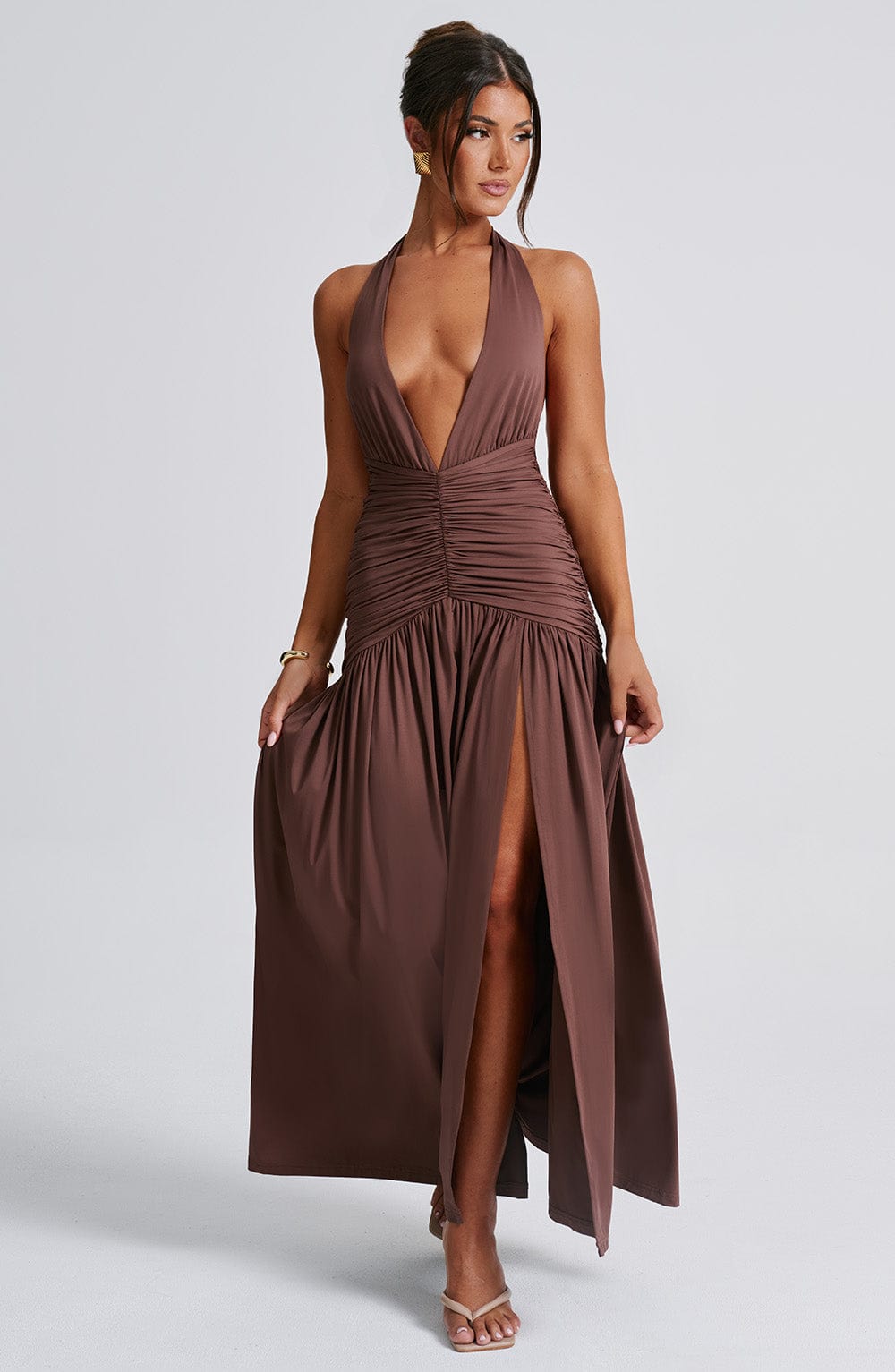 Solene Draped Maxi Dress