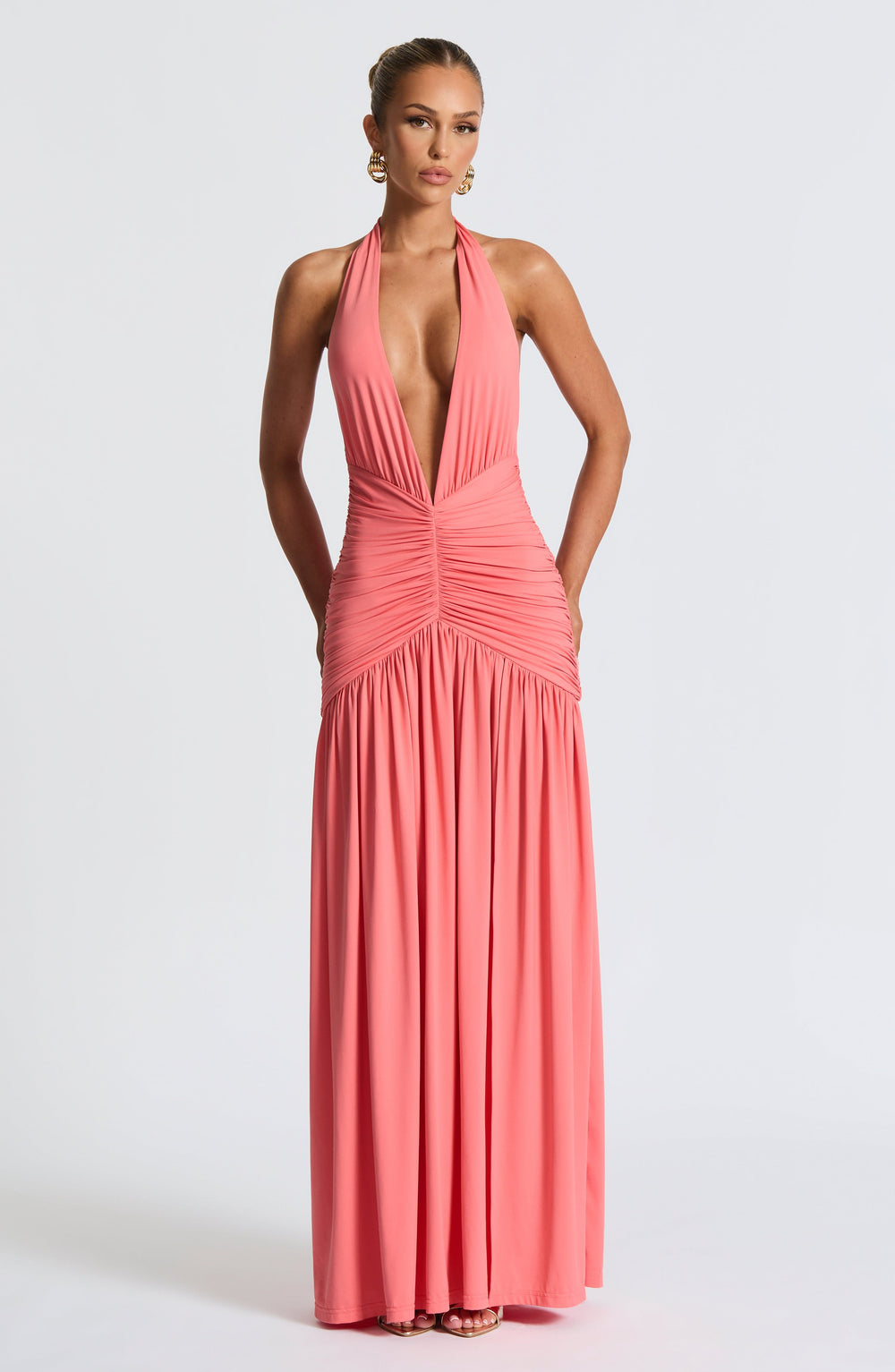 Solene Draped Maxi Dress