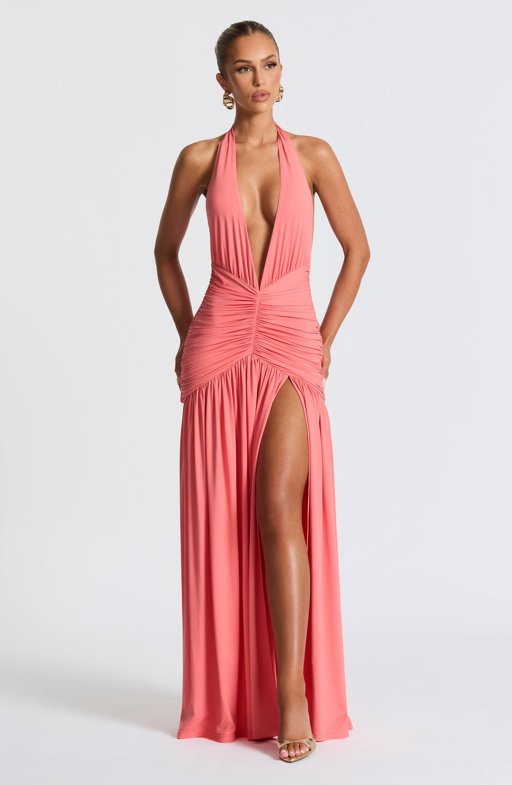 Solene Draped Maxi Dress