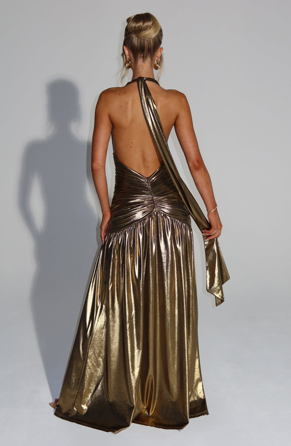 Solene Draped Maxi Dress