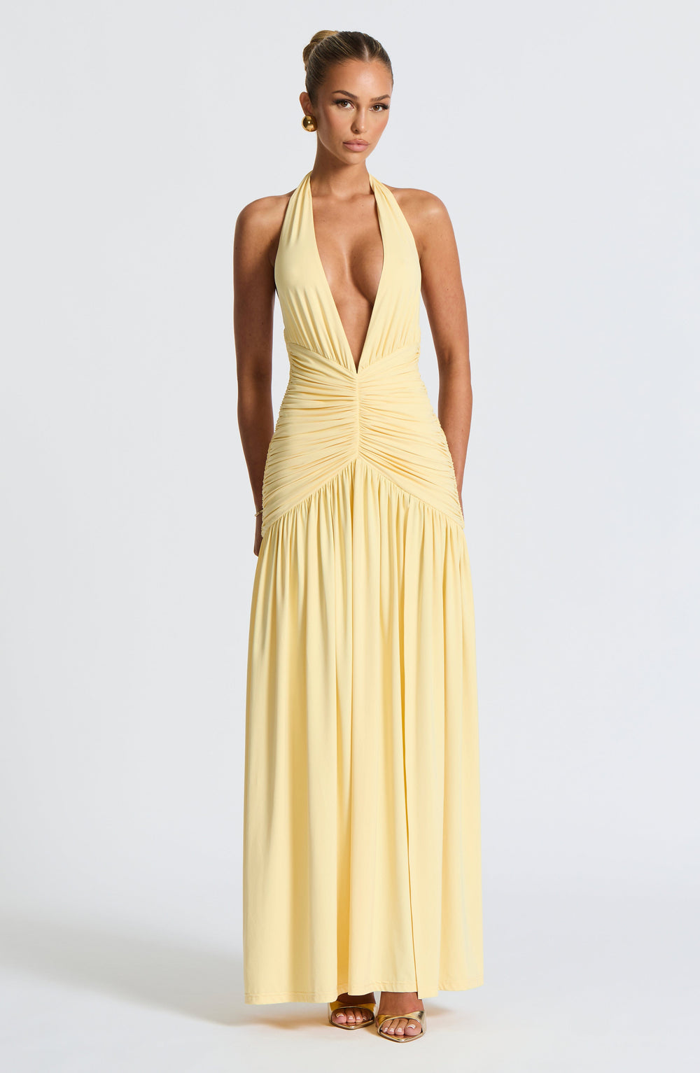 Solene Draped Maxi Dress
