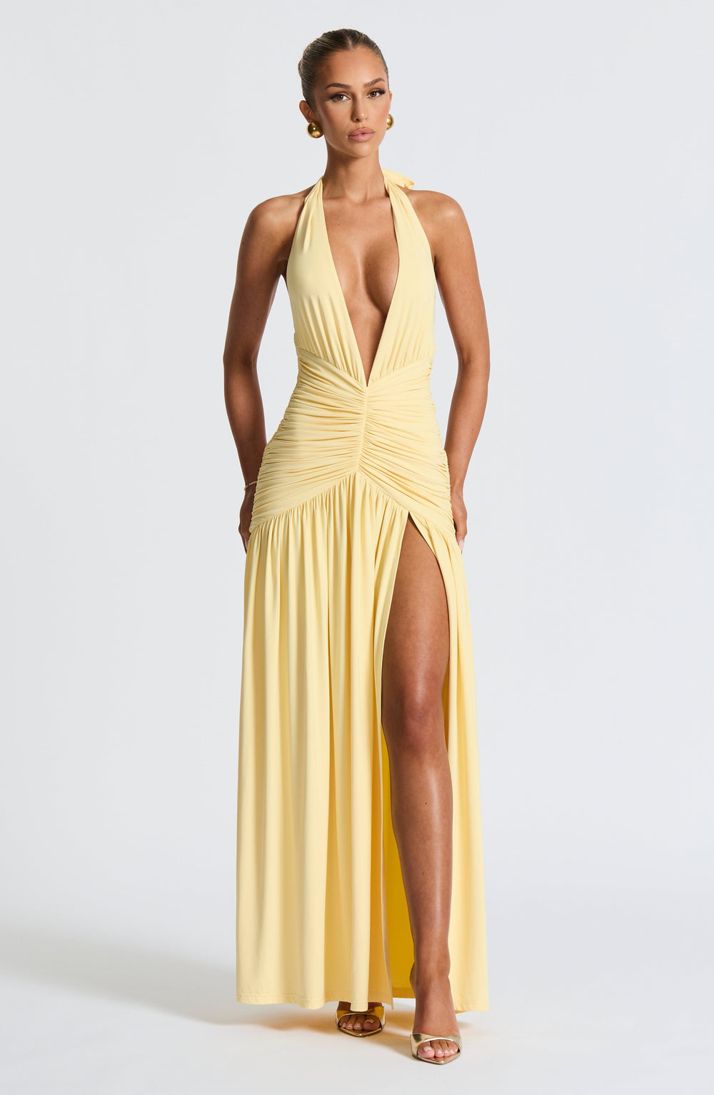 Solene Draped Maxi Dress
