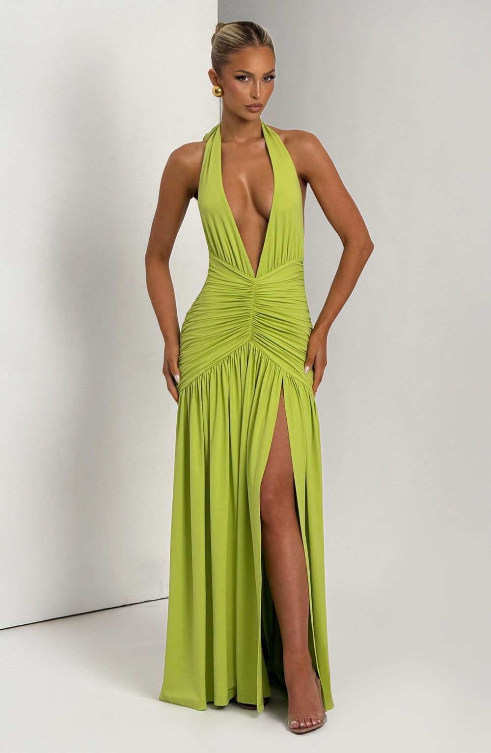 Solene Draped Maxi Dress