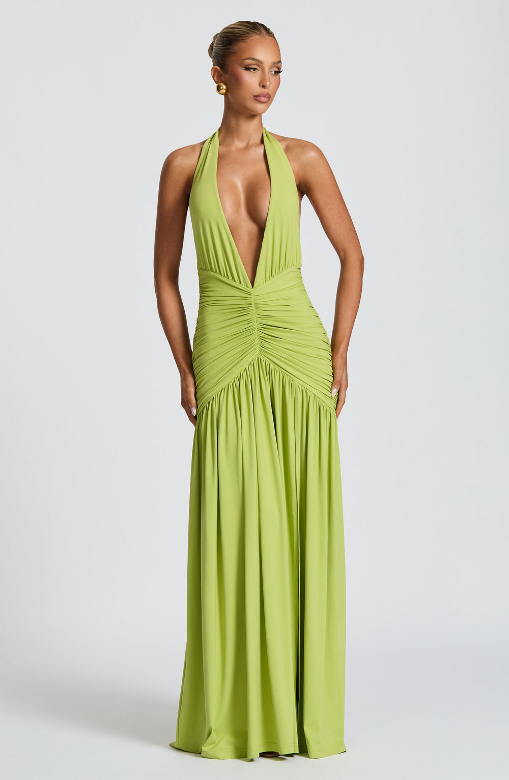 Solene Draped Maxi Dress