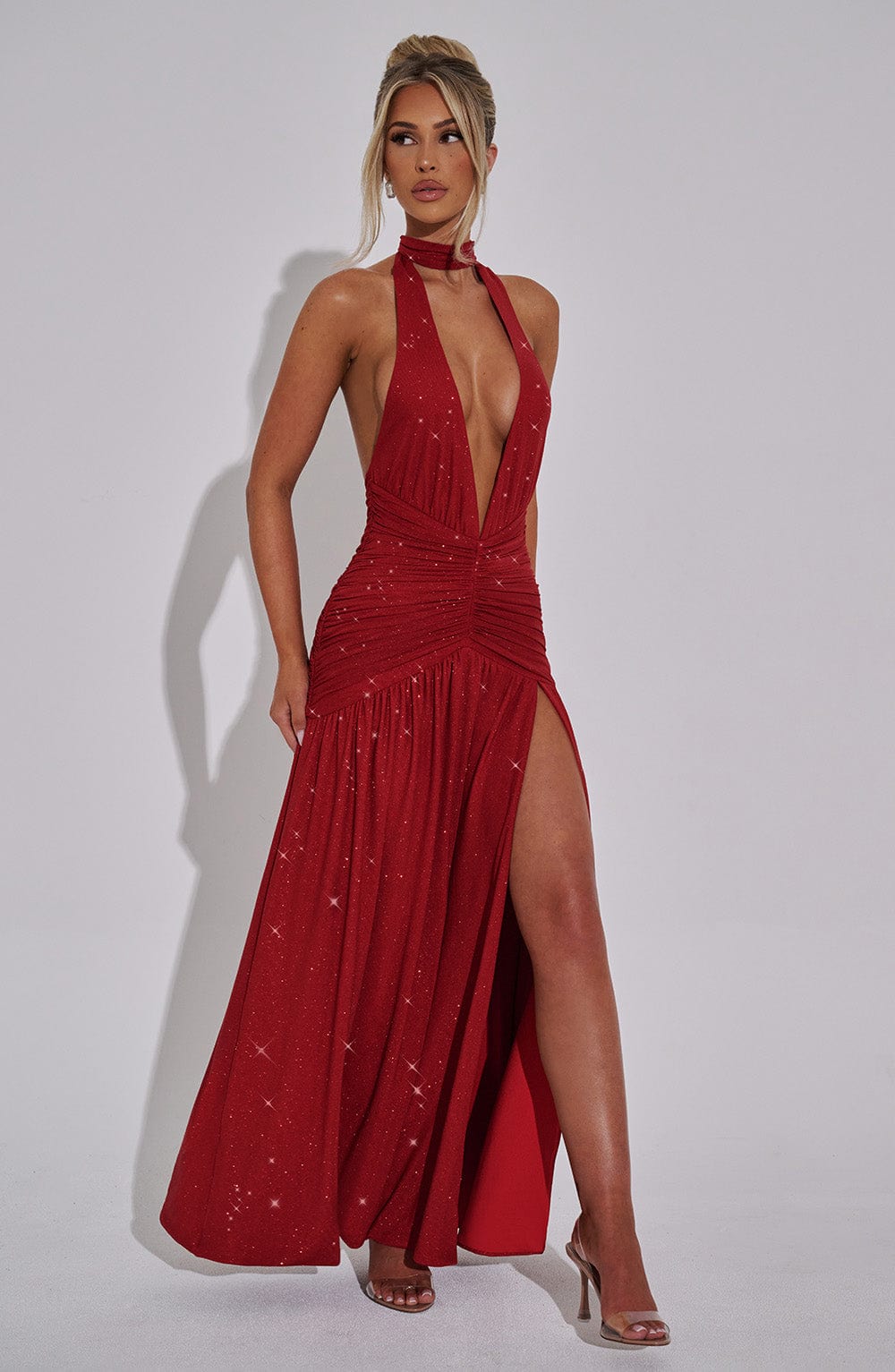 Solene Draped Maxi Dress