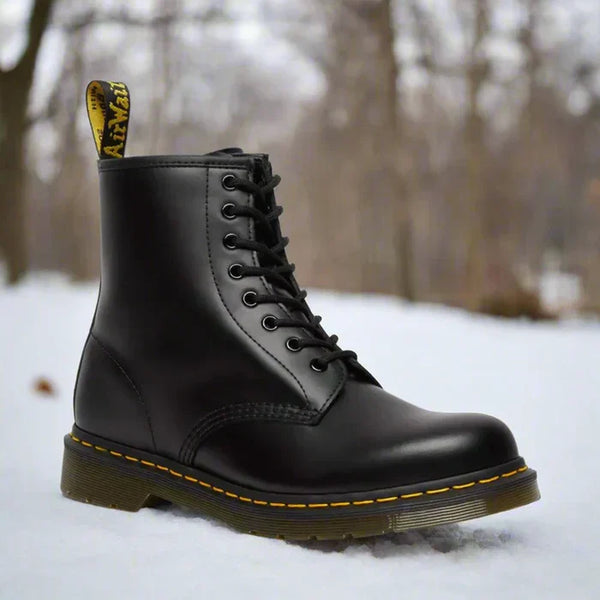 Lucas Faux Leather Flexible Rubber Sole Everyday Boots