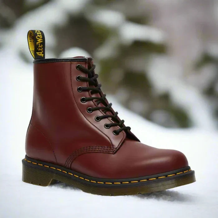 Lucas Faux Leather Flexible Rubber Sole Everyday Boots