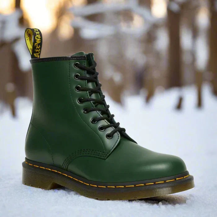 Lucas Faux Leather Flexible Rubber Sole Everyday Boots