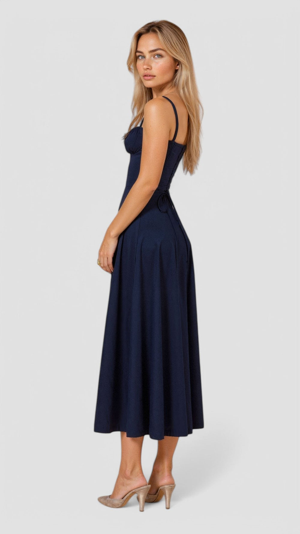 Cianna Lace Corset Midi Dress