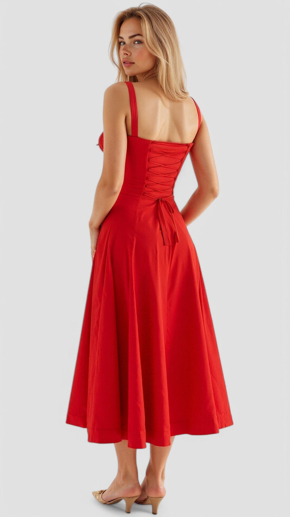Cianna Lace Corset Midi Dress