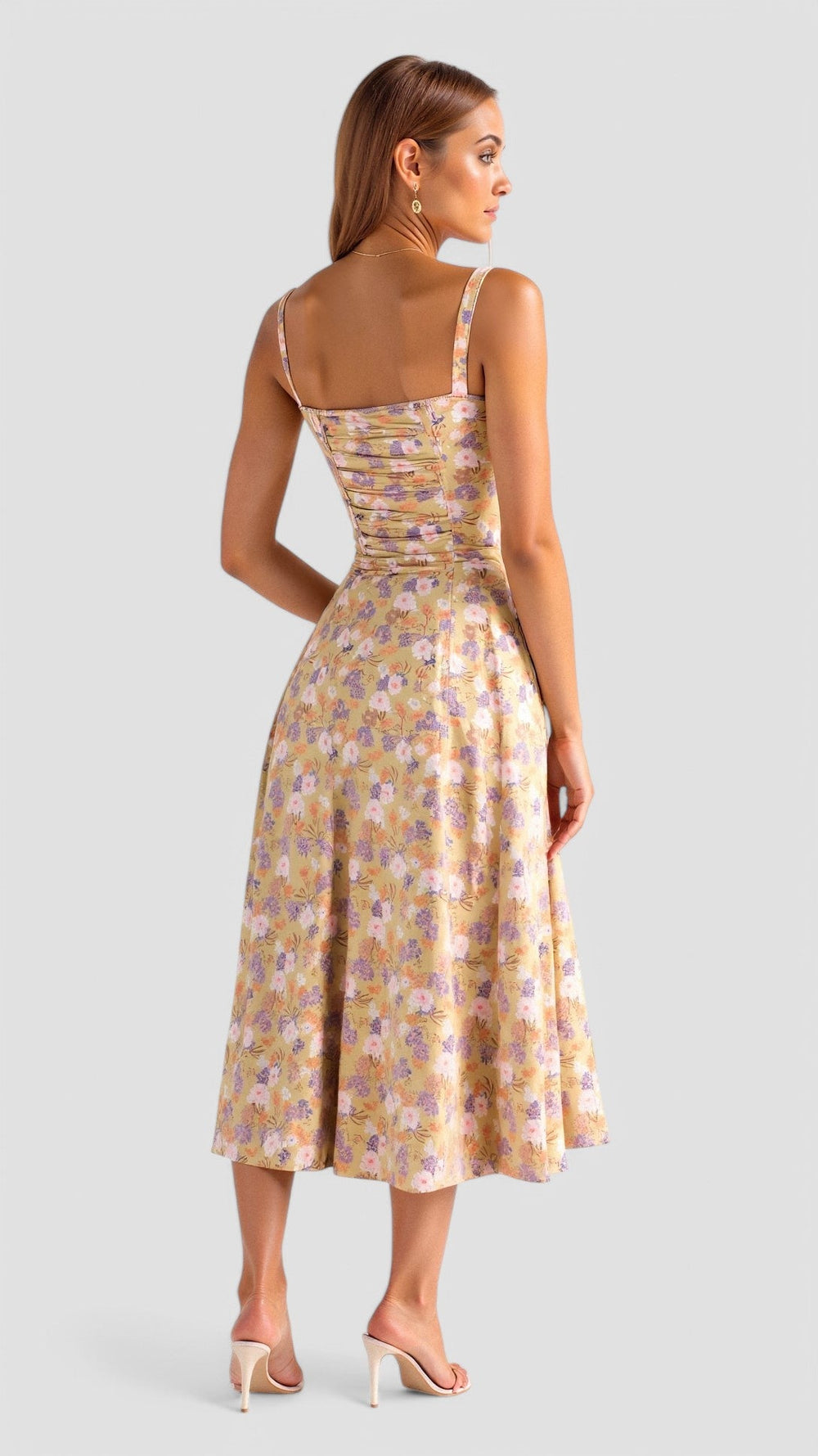 Cianna Lace Corset Midi Dress