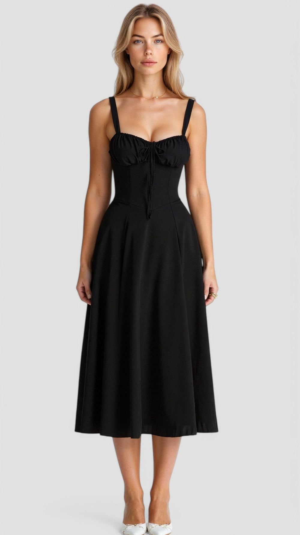 Cianna Lace Corset Midi Dress
