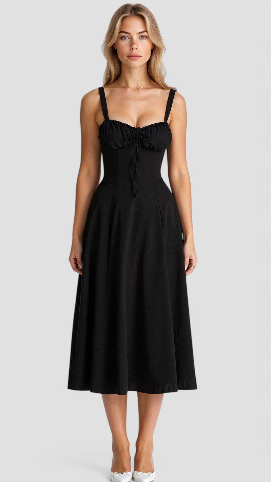 Cianna Lace Corset Midi Dress